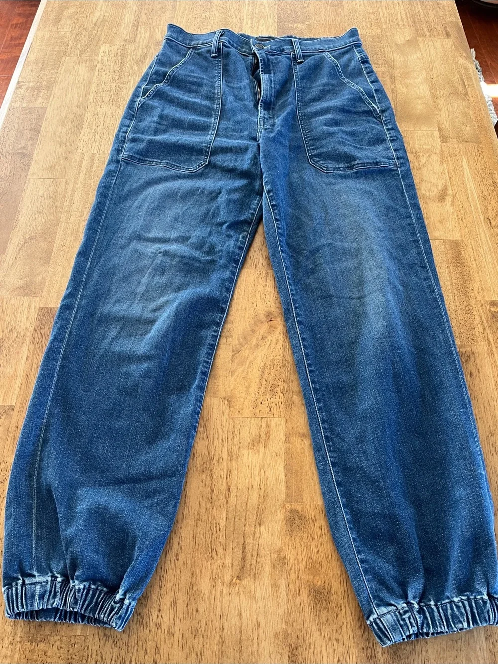 MOTHER Blue Denim High-Rise Jeans - Picture 1 of 6